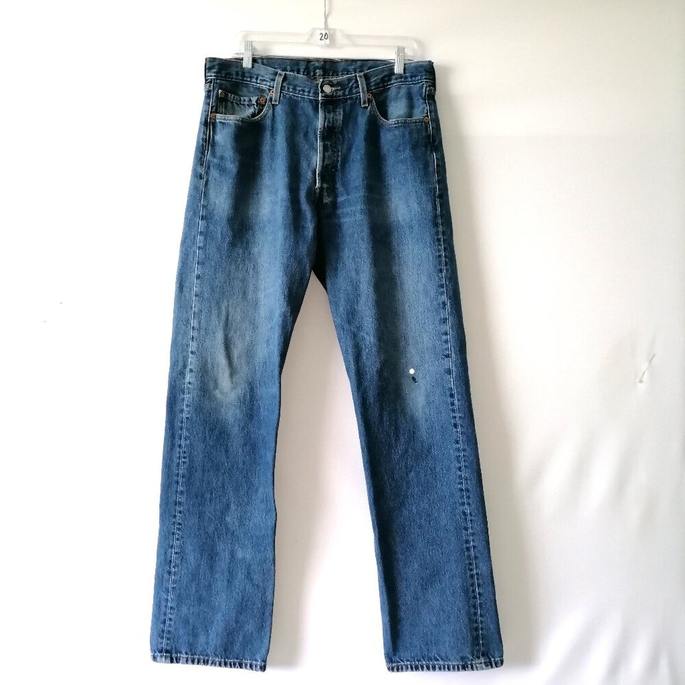 Levi's Strauss & Co. Mens Blue Mid Rise Straight Leg Denim Jeans Size 36X36